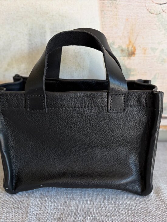 Parker Thatch Handbags - Parker Thatch Micro Mimi Black Leather Bag - Rare & Discontinued